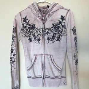 Guess vintage style zip up jacket